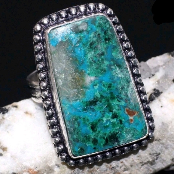 🩵Crysocolla Gemstone Ring - Picture 1 of 3